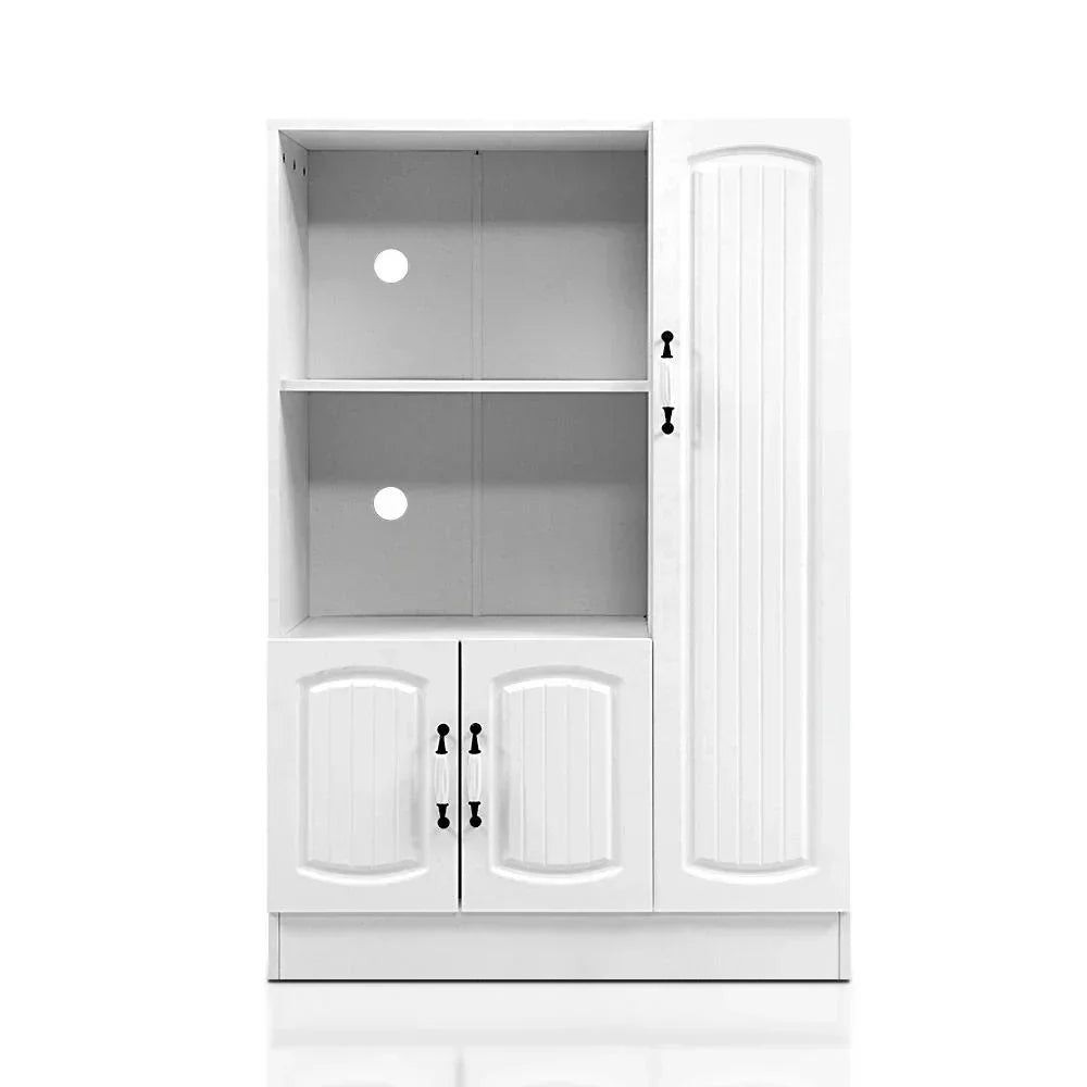 Artiss White Buffet Sideboard Storage Cabinet Kitchen Cupboard Shelves
