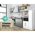 Artiss White Buffet Sideboard Storage Cabinet Kitchen Cupboard Shelves