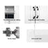 Artiss White Buffet Sideboard Storage Cabinet Kitchen Cupboard Shelves