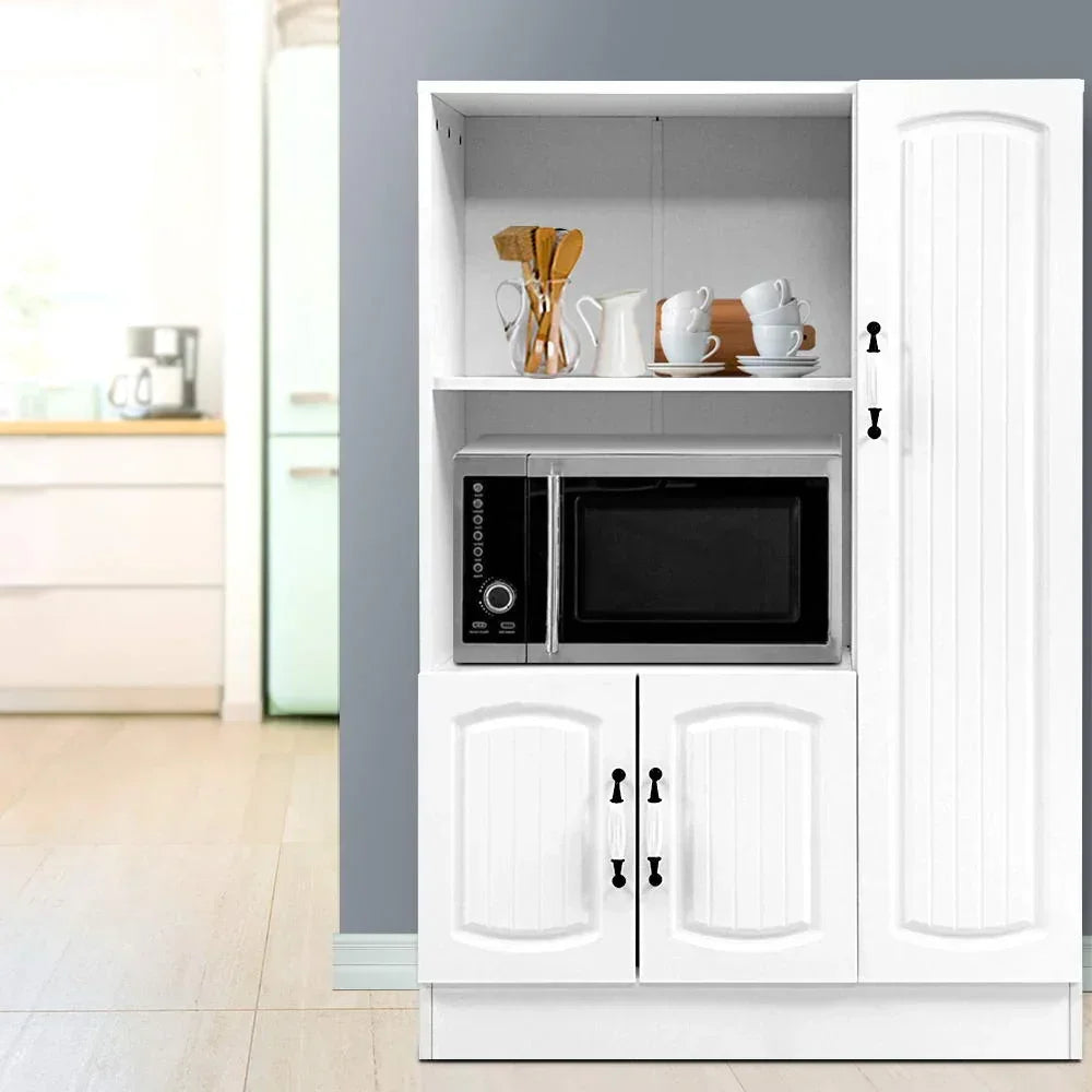 White Buffet Sideboard Storage Cabinet Kitchen Cupboard Shelves