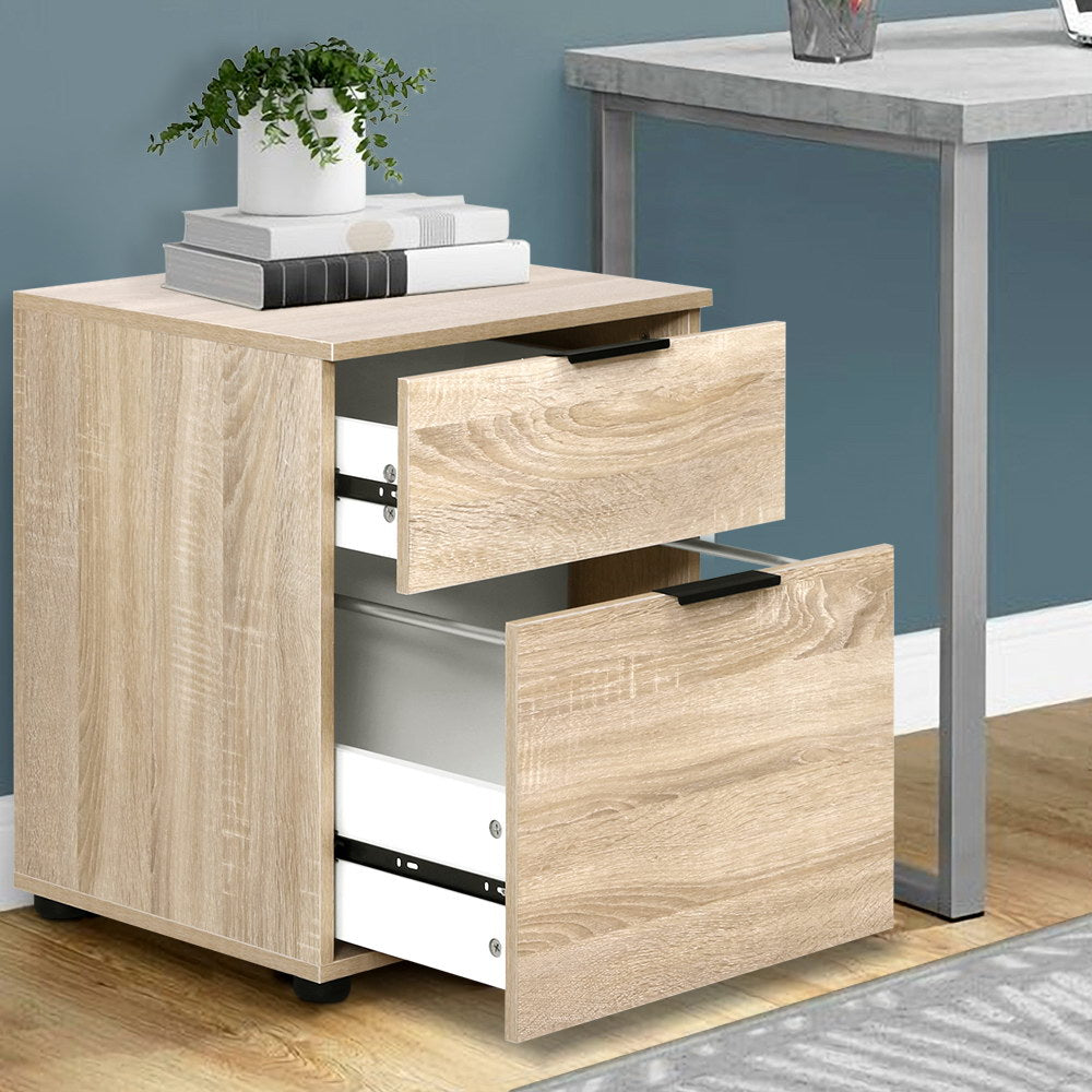 Artiss Filing Cabinet 2 Drawer Office Storage Organiser