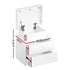 2X Bedside Table LED 2 Drawers Lift-up Storage - COLEY White