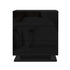 2x Bedside Table LED 3 Drawers - MORI Black