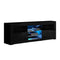 Artiss Entertainment Unit TV Cabinet LED 160cm Black Bobi