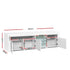 Artiss Entertainment Unit TV Cabinet LED 180cm White Bobi