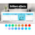 Artiss Entertainment Unit TV Cabinet LED 180cm White Bobi