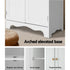 Artiss White Tall Storage Cupboard Pantry Cabinet 6 Shelf MDF Organizer