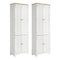 2x Buffet Sideboard Pantry Cabinet Cupboard 6-Tiers Storage Shelves BERNE