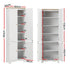 2x Buffet Sideboard Pantry Cabinet Cupboard 6-Tiers Storage Shelves BERNE