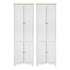 2x Buffet Sideboard Pantry Cabinet Cupboard 6-Tiers Storage Shelves BERNE