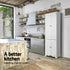 2x Buffet Sideboard Pantry Cabinet Cupboard 6-Tiers Storage Shelves BERNE