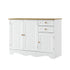 White Sideboard Buffet Cabinet Storage Drawers Kitchen Cupboard