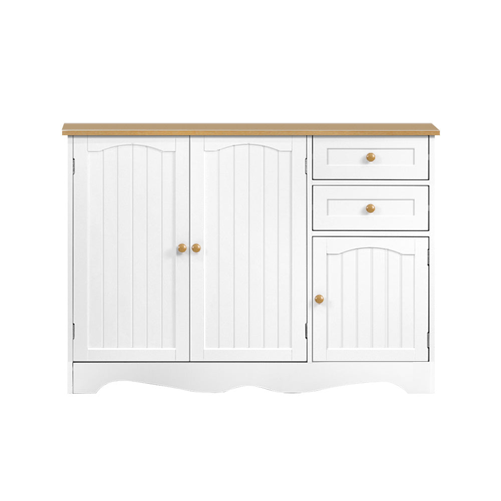 White Sideboard Buffet Cabinet Storage Drawers Kitchen Cupboard