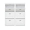 Artiss Shoe Cabinet Set 2‑Piece White – 3 Flip Drawers, Adjustable Shelves, 117cm
