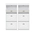 Artiss Shoe Cabinet Set 2‑Piece White – 3 Flip Drawers, Adjustable Shelves, 117cm