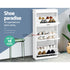 Artiss Shoe Cabinet Set 2‑Piece White – 3 Flip Drawers, Adjustable Shelves, 117cm