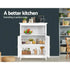 Artiss Buffet Sideboard Storage Cabinet White Kitchen Cupboard with Shelves