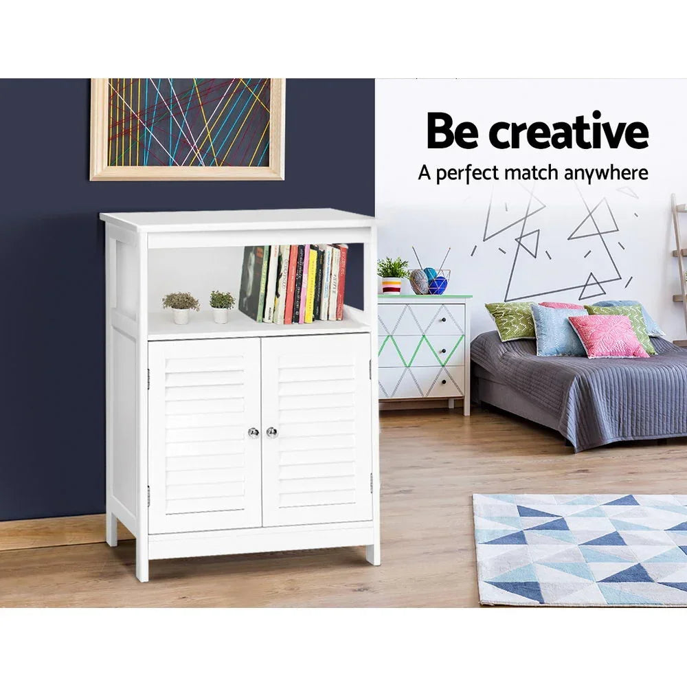 Artiss Buffet Sideboard Storage Cabinet White Kitchen Cupboard with Shelves