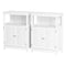 2x Buffet Sideboard Cabinet Server Cupboard Kitchen Bathroom Storage IVOR