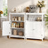 2x Buffet Sideboard Cabinet Server Cupboard Kitchen Bathroom Storage IVOR