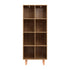 Artiss Bookshelf Bookcase 4 Tiers LEOR Walnut