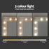 Artiss Dressing Table Set Stool 12 Led Bulbs Wood