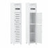 Artiss 2x Bathroom Storage Cabinet 3-Tier Toilet Paper Holder Organizer White