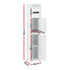 Artiss 2x Bathroom Storage Cabinet 3-Tier Toilet Paper Holder Organizer White