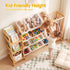 Keezi 3-in-1 Kids Toy Storage Organiser with 12 Bins, Shelves & Animal Storage