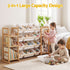 Keezi 3-in-1 Kids Toy Storage Organiser with 12 Bins, Shelves & Animal Storage