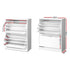 Artiss Shoe Cabinet Set 2‑Piece White – 2 Flip Drawers, Adjustable Shelves, 84cm