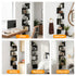 Wall Shelf Bookshelf Corner Floating 5-Tier Black