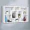Artiss Floating Display Shelf Wall Mounted Storage Unit 8 Compartment White