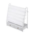 Kids Bookshelf Metal Storage Rack Toy Organiser Display Shelf Drawer White