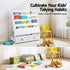Kids Bookshelf Metal Storage Rack Toy Organiser Display Shelf Drawer White