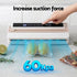Food Vacuum Sealer Machine Fresh Storage Auto Seal Slide Cutter 6 Modes White