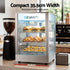 Devanti 850W Commercial Food Warmer, 3 Shelf Benchtop Display Cabinet 30-110°C