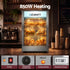 Devanti 850W Commercial Food Warmer, 3 Shelf Benchtop Display Cabinet 30-110°C