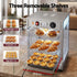 Devanti 850W Commercial Food Warmer, 3 Shelf Benchtop Display Cabinet 30-110°C