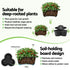 5 Tier Vertical Garden Planter, Stackable Planters with 4 Wheels, Black, Raised Garden Bed, Garden Tower Indoor Outdoor, Auto Drainage System, for Strawberries, Herbs, Flower, Vegetables