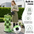 5 Tier Vertical Garden Planter, Stackable Planters with Wheels, Light Green, Garden Bed, Garden Tower Indoor Outdoor, Auto Drainage System, for Strawberries, Herbs, Flowers, Vegetables