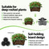 5 Tier Vertical Garden Planter, Stackable Planters with 4 Wheels, Grey, Raised Garden Bed, Garden Tower Indoor Outdoor, Auto Drainage System, for Strawberries, Herbs, Flower, Vegetables