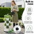 5 Tier Vertical Garden Planter, Stackable Planters with Wheels, White, Garden Bed, Garden Tower Indoor Outdoor, Auto Drainage System, for Strawberries, Herbs, Flowers, Vegetables