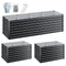 2-in-1 Raised Garden Bed Kit, 240cm/120cm| 77cm Extra Deep Ergonomic Planter Box | Protect Your Back | Galvanised Steel Vegetable Flower Pot for Outdoor Garden | Includes Gloves & Pegs