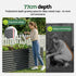 2-in-1 Raised Garden Bed Kit, 240cm/120cm| 77cm Extra Deep Ergonomic Planter Box | Protect Your Back | Galvanised Steel Vegetable Flower Pot for Outdoor Garden | Includes Gloves & Pegs