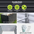 2-in-1 Raised Garden Bed Kit, 240cm/120cm| 77cm Extra Deep Ergonomic Planter Box | Protect Your Back | Galvanised Steel Vegetable Flower Pot for Outdoor Garden | Includes Gloves & Pegs