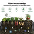 Green Fingers 2-in-1 Raised Garden Bed Kit 45cm Professional Depth Ergonomic 240cm Large Metal Planter Box | Easier Access Veggie Patch | Rust-Proof Galvanised Steel with Safe Rounded Corners & Gloves