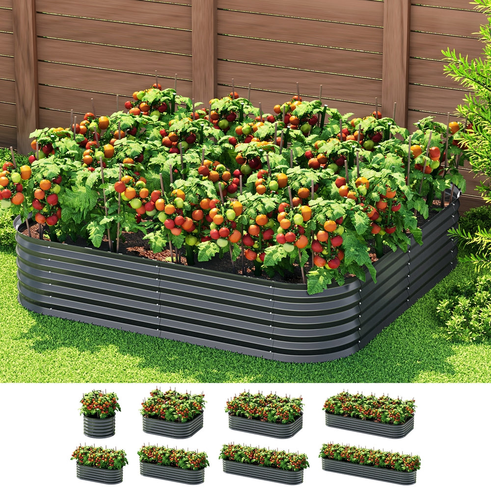 Green Fingers Garden Bed 9 In 1 Modular Planter Box 40CM height