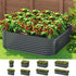 Green Fingers Garden Bed 9 In 1 Modular Planter Box 56CM height