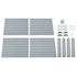 Green Fingers 2x Garden Bed 100x100x77cm Planter Box Raised Container Galvanised